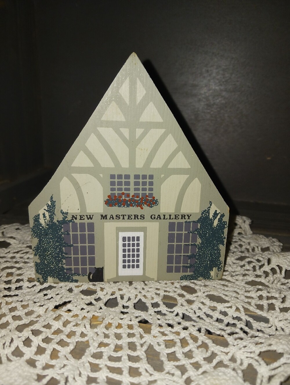Decorative Wood Cats Meow 1988